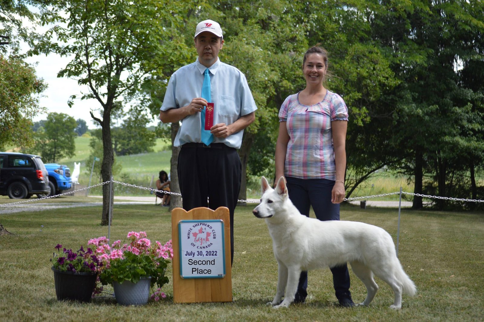 Second Place ribbon, White Shepherd Club of Canada, July 2022